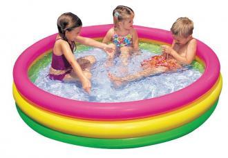 Bazén nafukovací Intex 57412 detský SOFT DNO 114x25 cm