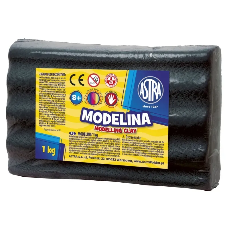 ASTRA Modelovacia hmota do rúry MODELINA 1kg Čierna, 304111007