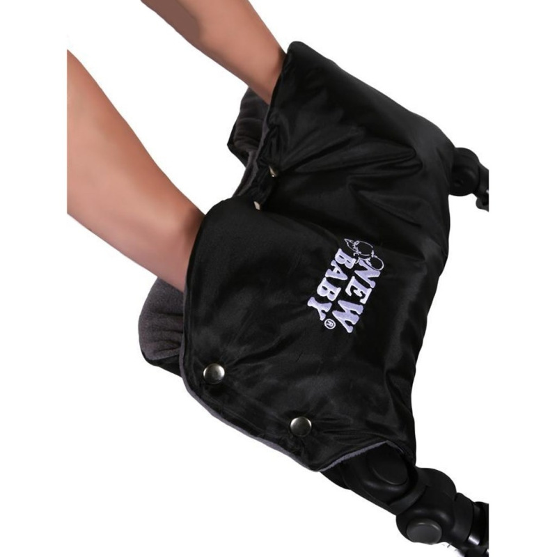 Rukávnik na kočík Classic Fleece grey/red 1