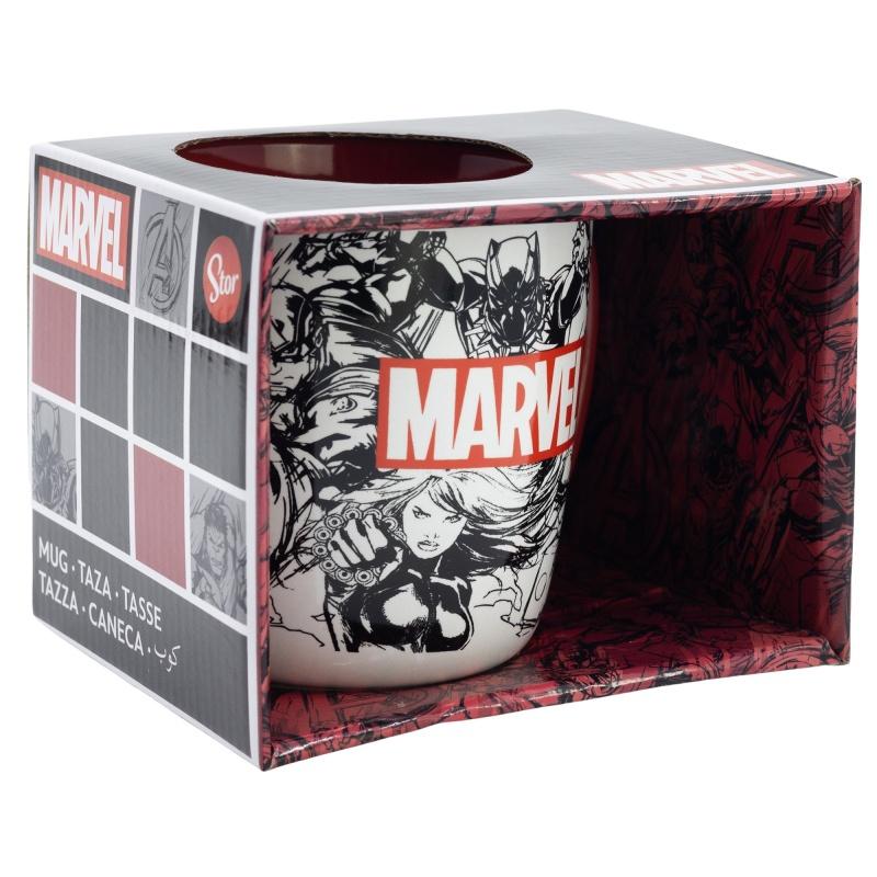 STOR Keramický hrnček Avengers Marvel Pattern, 380ml, 75418