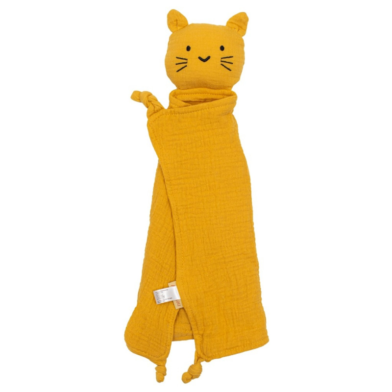 Mušelínový usínáčik New Baby Cat mustard