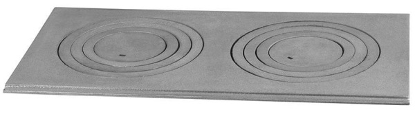 Platna sporakova 630x315 mm, 2 otvory