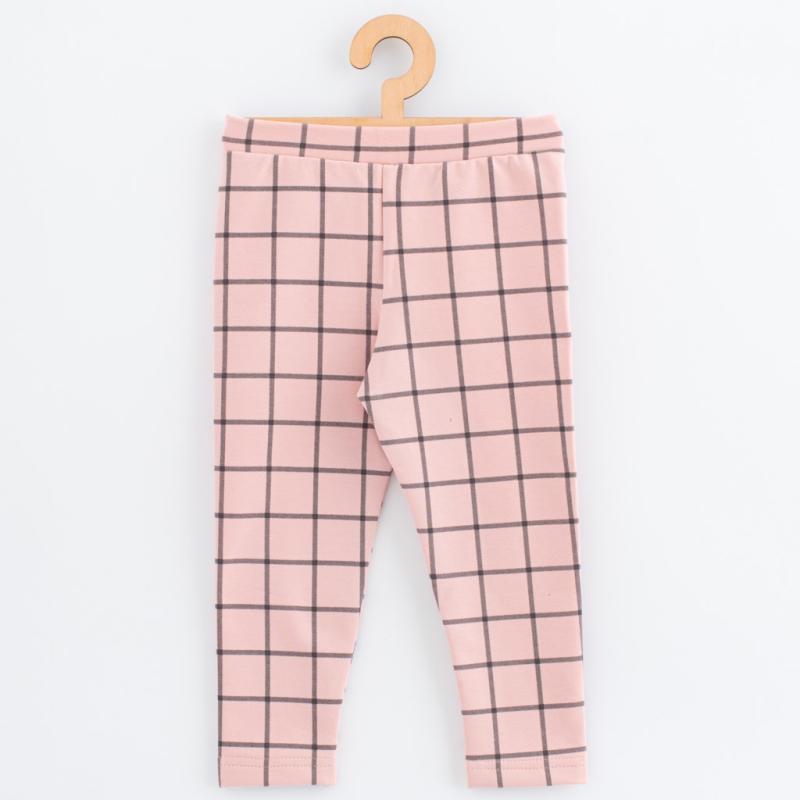 Detské legíny z teplákoviny New Baby Kindergarten pink 104/110