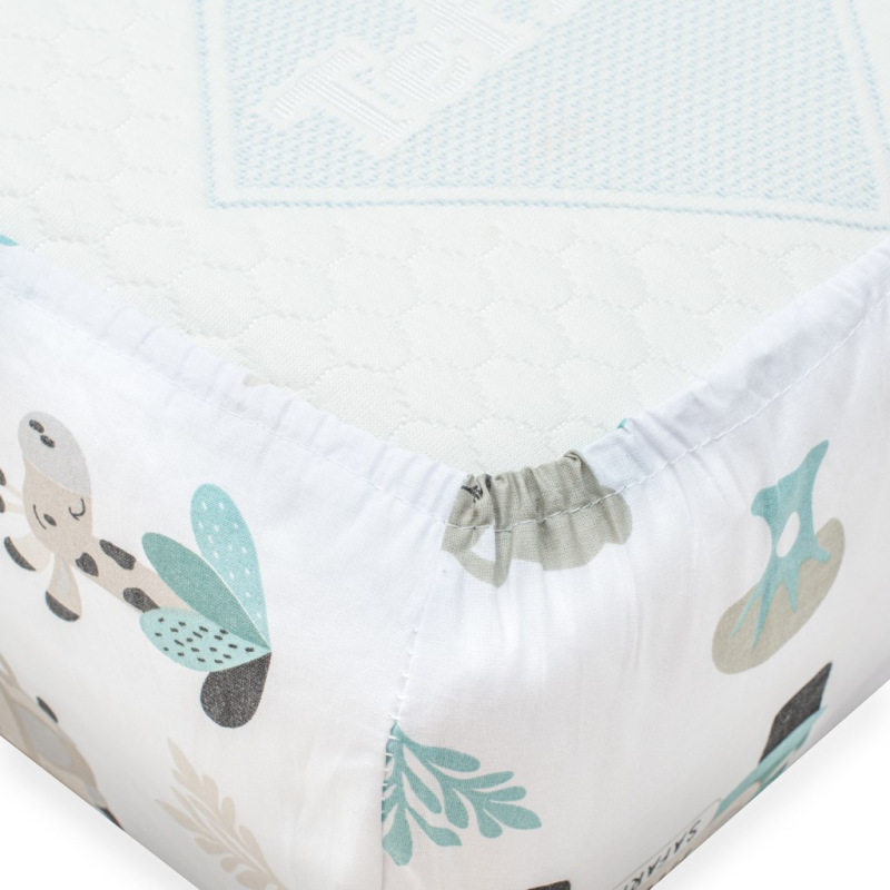 Bavlnené prestieradlo do postieľky New Baby Safari II 120x60 cm 1