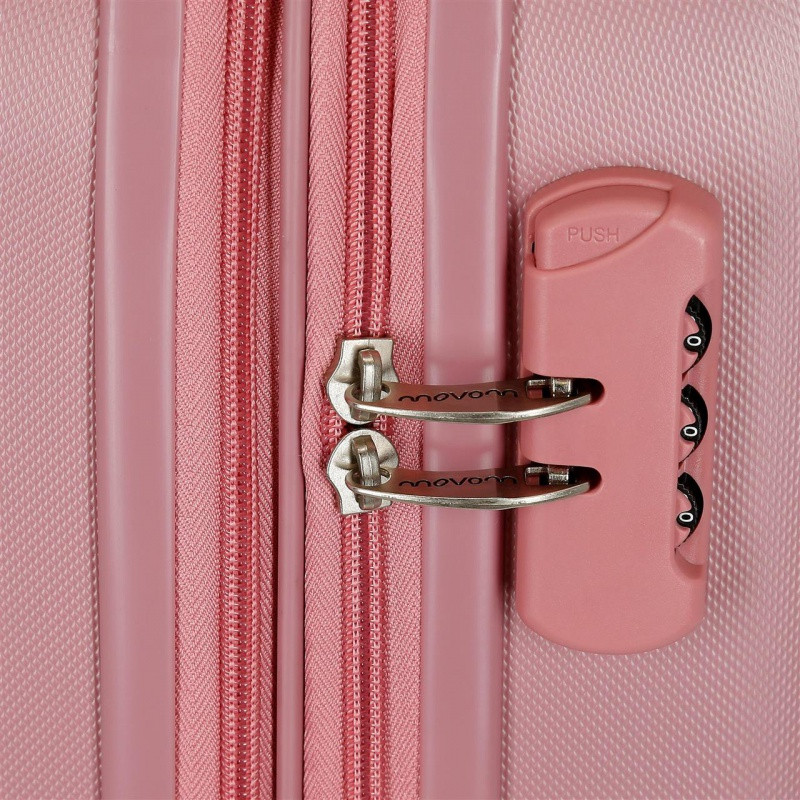 Cestovný kufor MOVOM Riga Pink, 55x40x20cm, 37L (45L), 5998665 (small exp.) 5