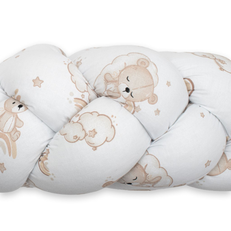 Ochranný mantinel do postieľky vrkoč New Baby Medvedíky 1