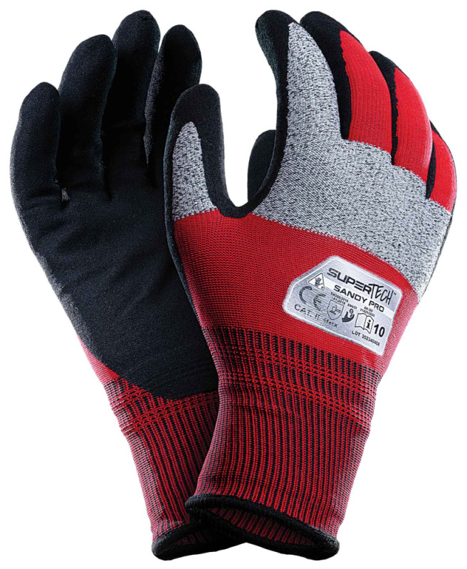 Ochranné rukavice SUPER TECH SANDY PRO, pieskový nitril, veľkosť 7, VASKO