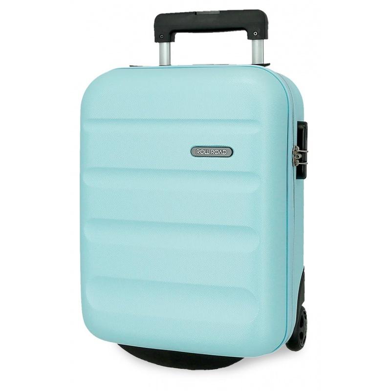 ROLL ROAD Flex Light Blue, Príručný mini cestovný kufor, 40x30x20cm, 24L,584996E