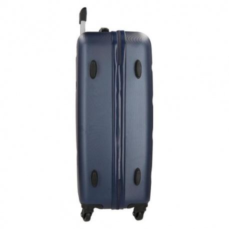 JOUMMA BAGS Sada ABS cestovných kufrov ROLL ROAD FLEX Navy Blue, 55-65cm, 5849562