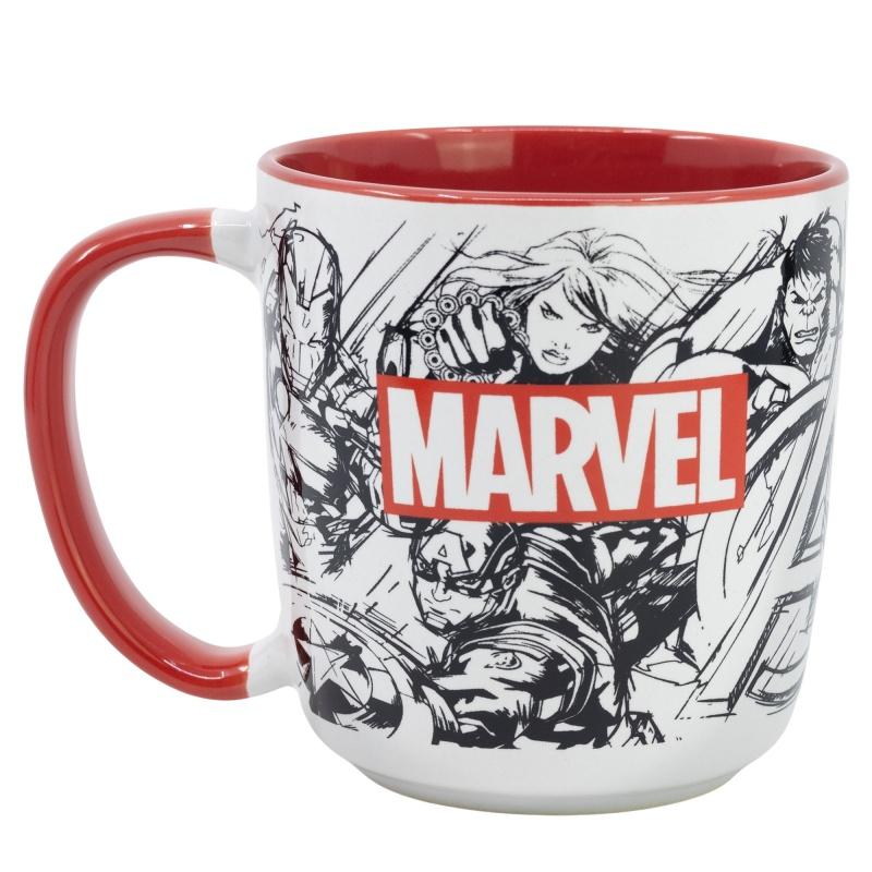 STOR Keramický hrnček Avengers Marvel Pattern, 380ml, 75418