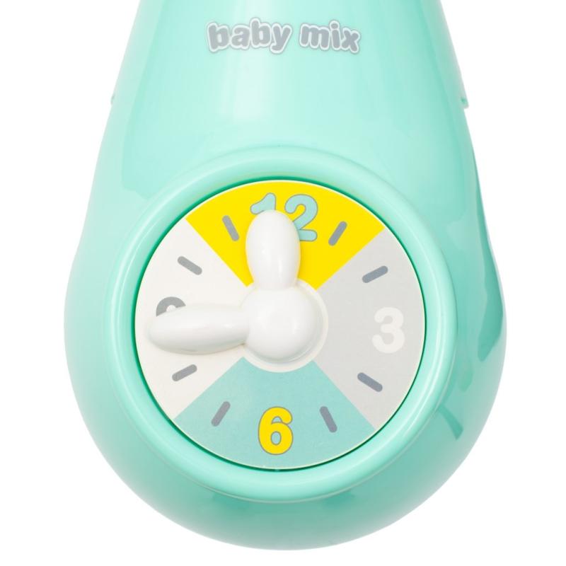 Kolotoč nad postieľku so svetelným projektorom Baby Mix mint