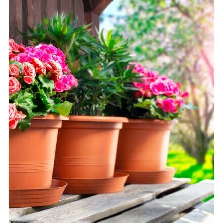 Plastkon Campanula kvetináč 28cm hnedá 2