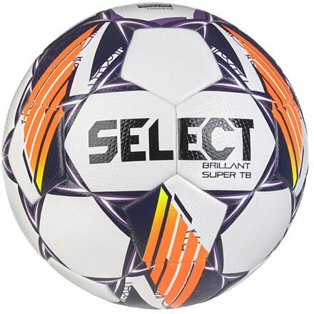 FB Brillant Super TB futbalová lopta biela-fialová