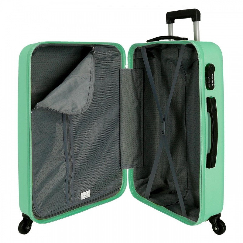 ROLL ROAD Flex Turquesa, Sada ABS cestovných kufrov, 55-65cm, 584956B 4