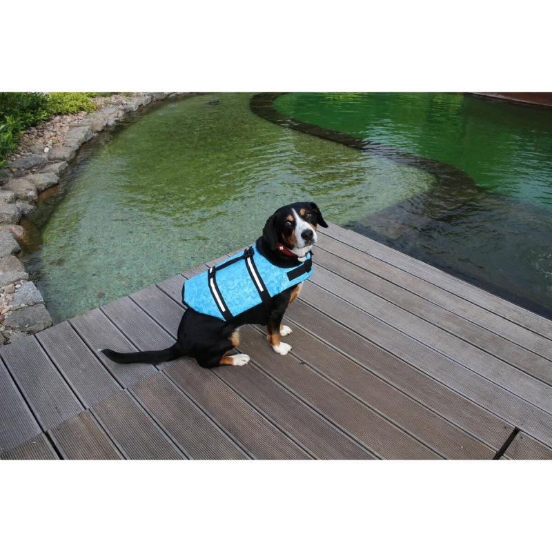 Dog Swimmer plávacia vesta pre psa modrá 2