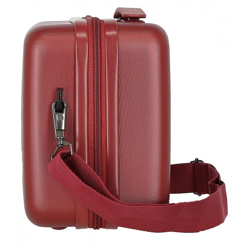 MOVOM Wood Red, Cestovný kozmetický príručný kufrík, 21x29x15cm, 9L, 5313966