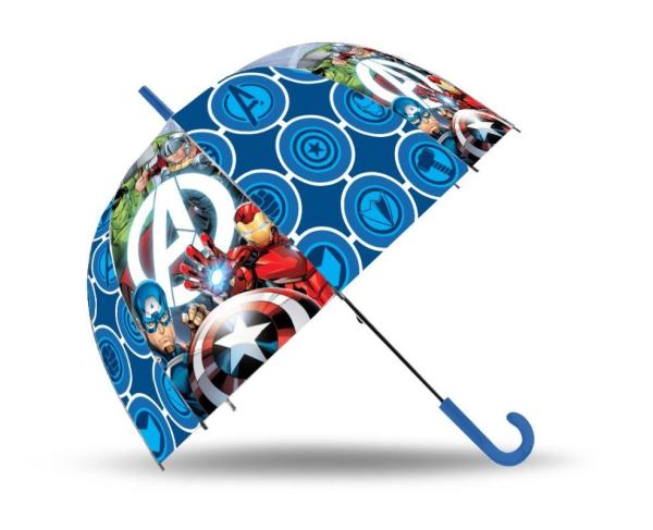 EUROSWAN Vystreľovací priehľadný dáždnik Avengers