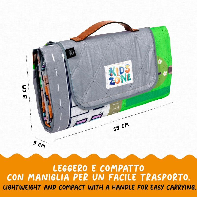 Detská pikniková deka Perletti Travel– Autíčková dráha, 150x150cm, 13151 3