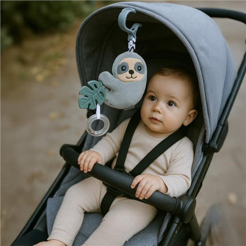 Edukačná hrajúca plyšová hračka s klipom New Baby Sloth 2