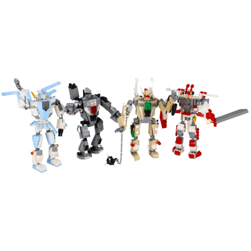 Stavebnica Veľký Robot - 4 druhy 3
