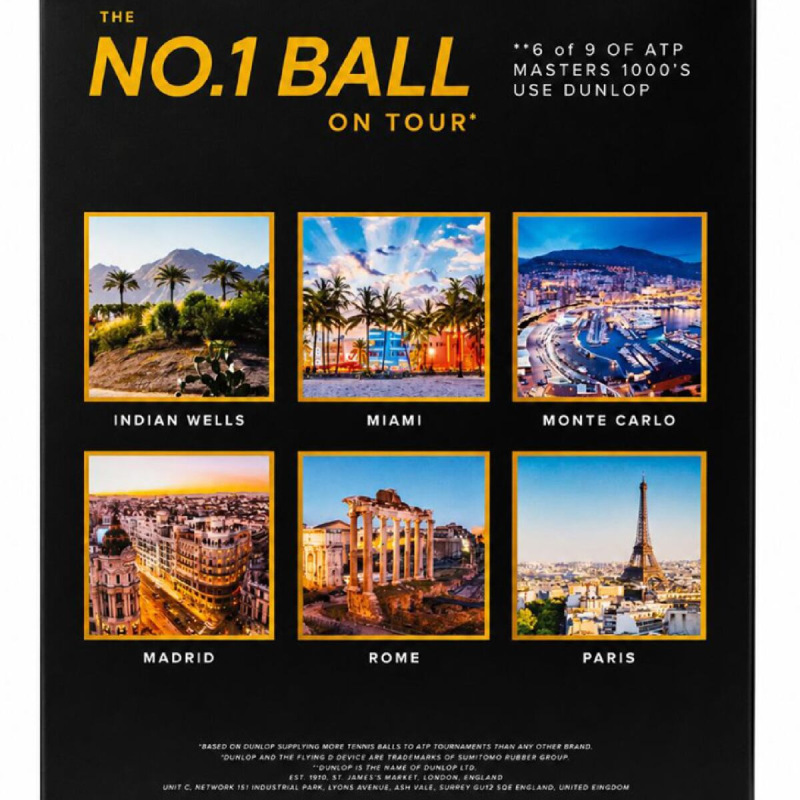 ATP Masters 3x4 Ball Pack tenisové loptičky 3