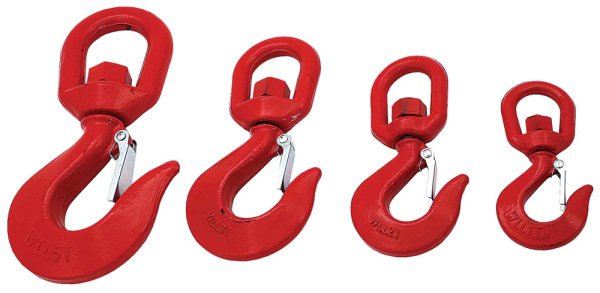 Hák stavebný otočný so západkou, nosnosť 2 tony, EN1677-1, XL-TOOLS 1