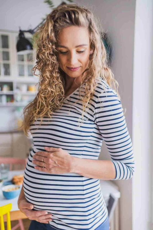 Tehotenské a dojčiace tričko Milk Shirt milk & love bielo modré pásiky XL 1