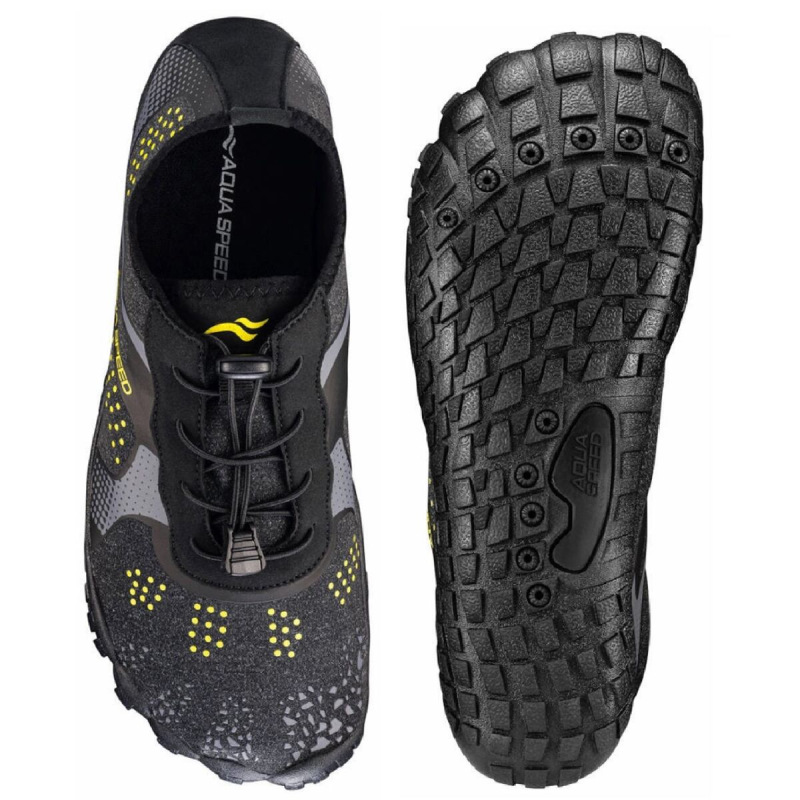 Nautilus topánky do vody čierna-žltá 3