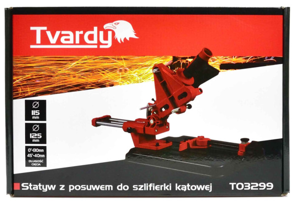 Stojan na uhlovú brúsku 115-125mm s posuvom, sklon 0-45°, TVARDY 7