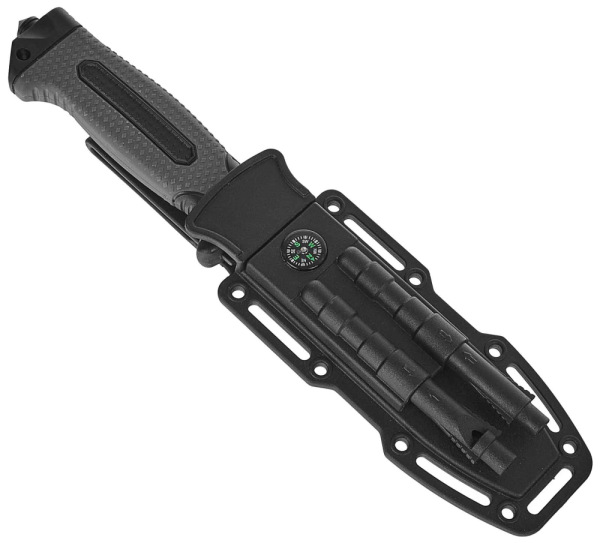 Taktický nôž BLACK Survival 275/135 mm s púzdrom, GEKO 7