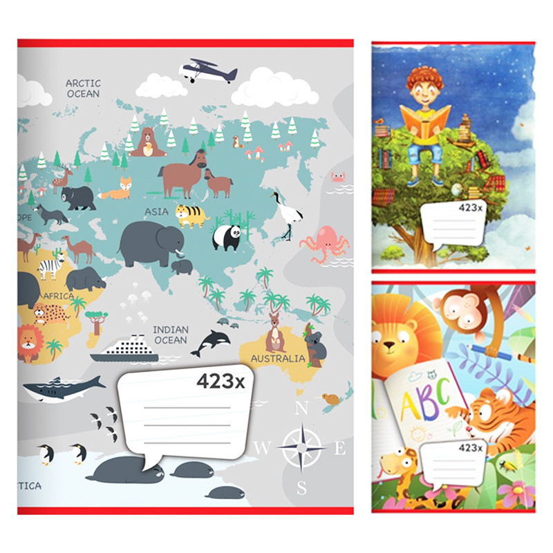 Zošit A4, 20 listový - linajkový 423x