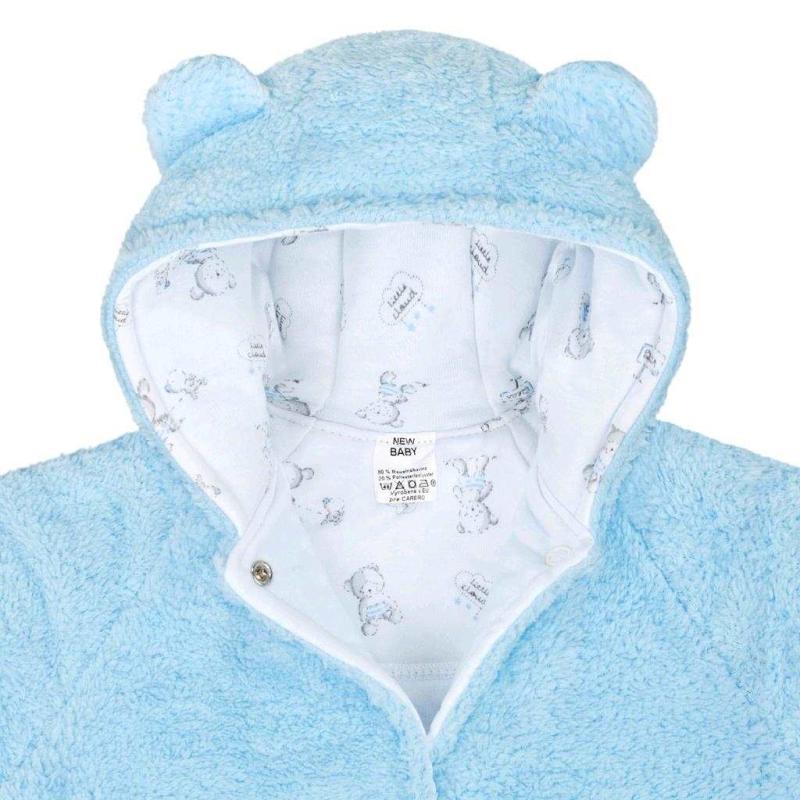Zimný kabátik New Baby Nice Bear modrý 56 (0-3m)