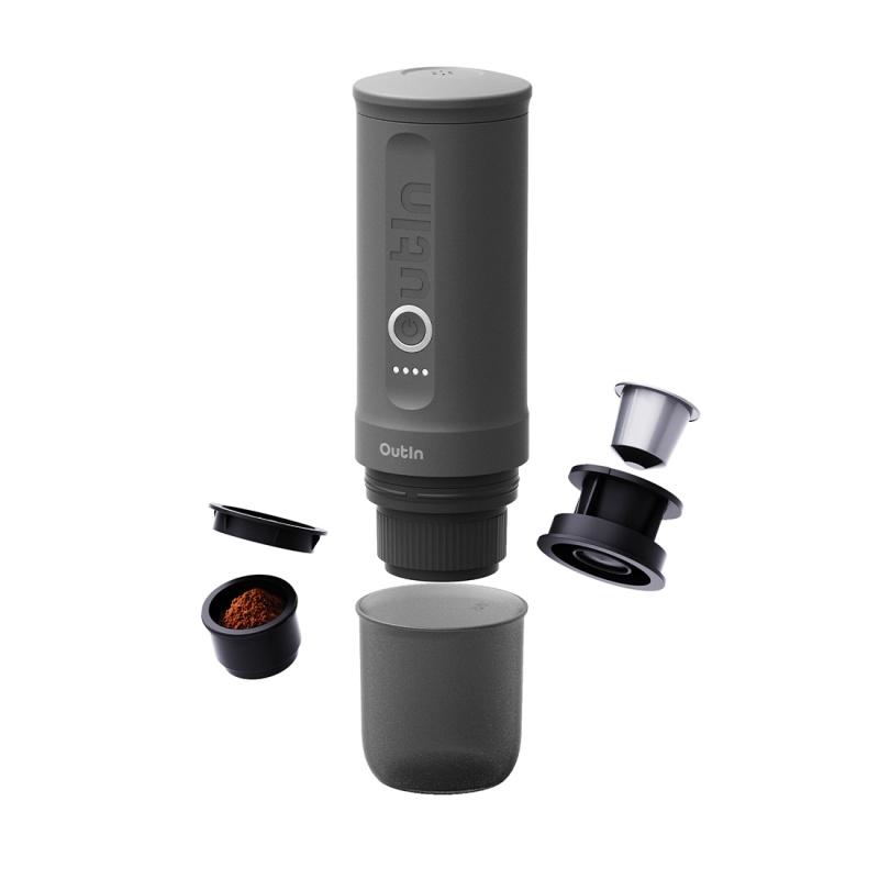 Outin Nano Portable Espresso Machine – Space Grey 1