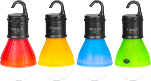 Svietidlo Strend Pro Camping C748, lampa kempingová, tvar žiarovky, 3xAAA, mix farieb, Sellbox 12 ks 2