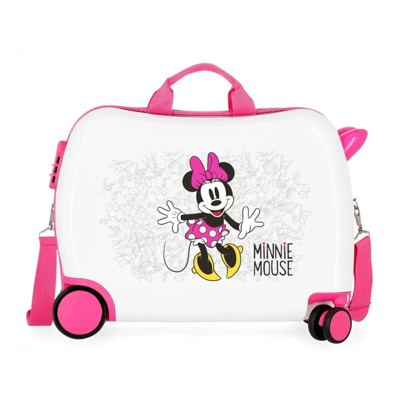 Detský cestovný kufor na kolieskach / odrážadlo MINNIE MOUSE, 34L, 4689864
