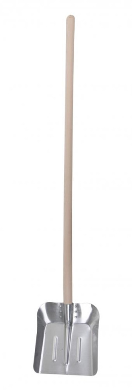 Lopata hliníkova veľká, 34 x 35 cm s bukovou násadou 130 cm