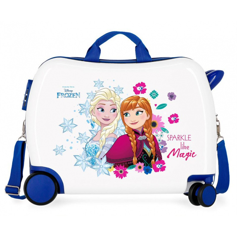 Detský cestovný kufor na kolieskach / odrážadlo DISNEY FROZEN Sparkle, 34L, 2429862