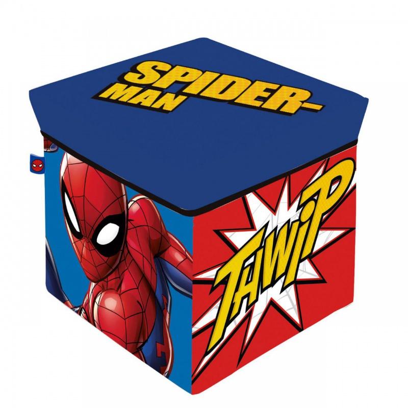 Úložný box s vrchnákom / taburetka 2v1 SPIDERMAN, SM15223