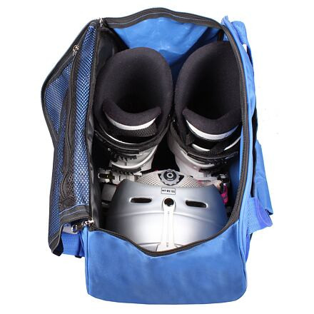 Ski Rucksack taška na helmu a lyžiarky modrá 2