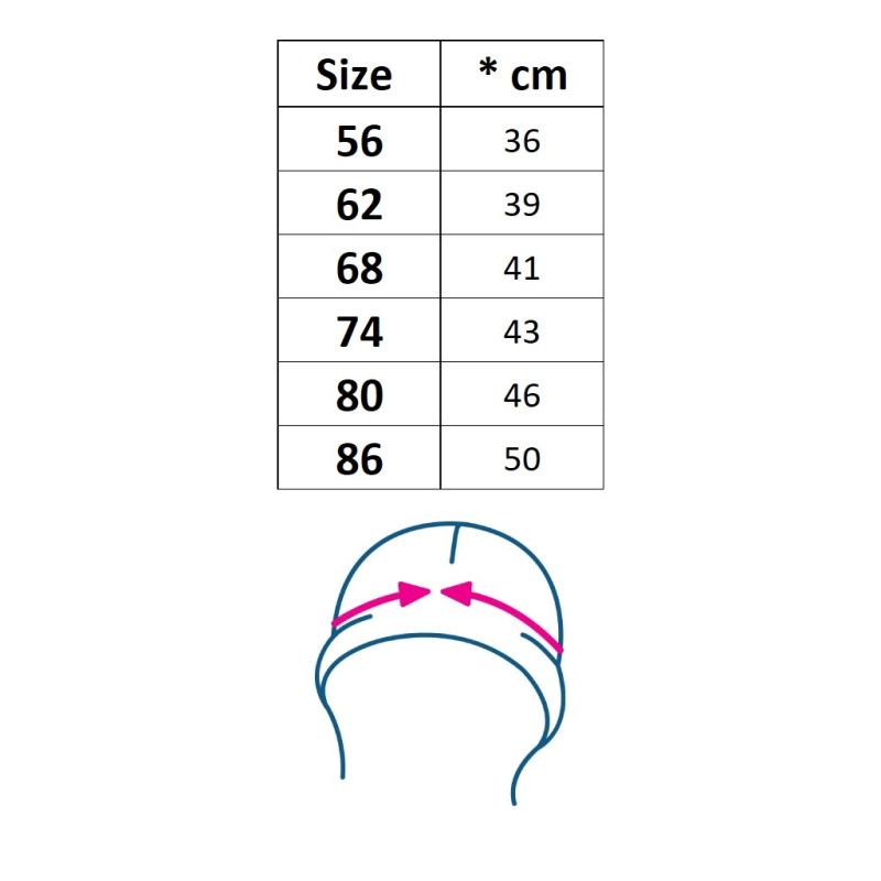 Dojčenský mušelínový klobúčik New Baby Zora 74 (6-9m)