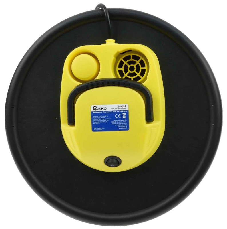 Vysávač popola 1600 W, 20L s 3 kolieskami, GEKO 4