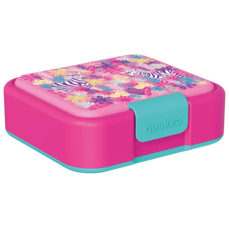 Quokka Twist, Delený plastový box na jedlo Zebras, 40259