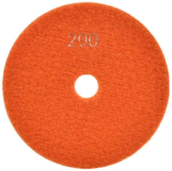 Brúsny diamantový kotúč 125 mm, zrno 200 suchý zips, brúsenie na mokro, GEKO 2