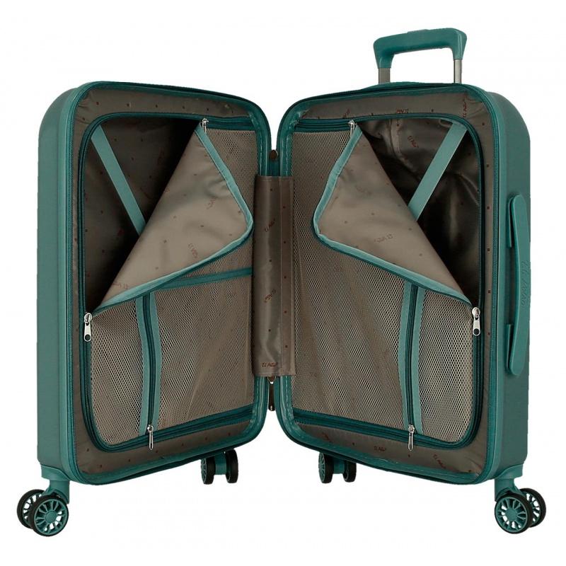 JOUMMA BAGS EL POTRO Vera Green, ABS Cestovný kufor 55x40x20cm, 37L, 5338723 (small)