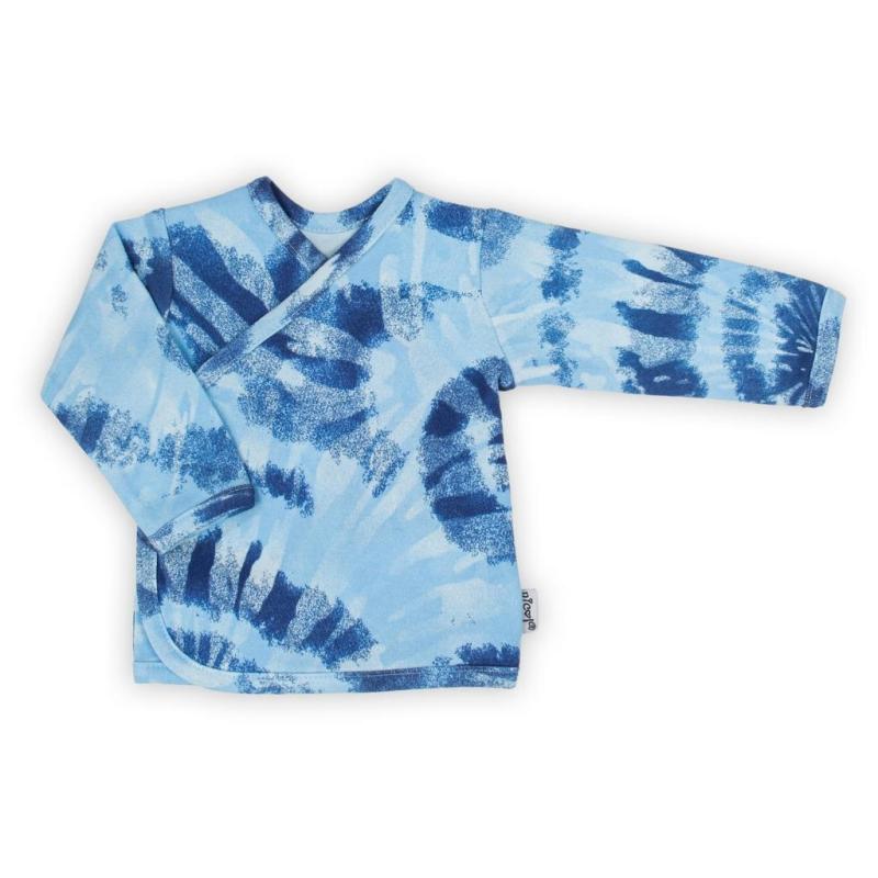Dojčenská bavlněná košilka Nicol Tomi modrá 56 (0-3m)