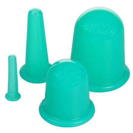 Cups 4Pack masážne silikonové baňky zelená