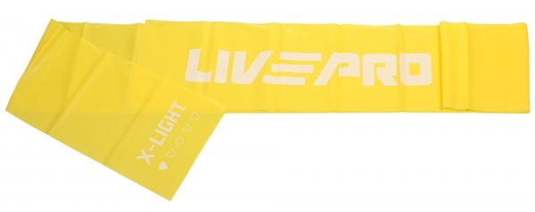 LivePro Resistance LP8413 posilovacia guma 200 x 15 cm žltá