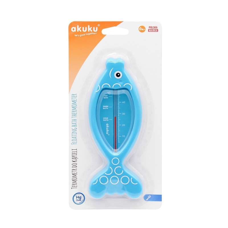 Detský teplomer do vaničky Akuku Rybka modrý 1
