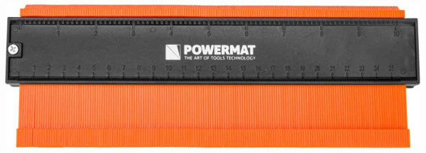 Šablóna na kopírovanie kriviek, 275x105x21 mm, PM-GSK-10T, POWERMAT 4