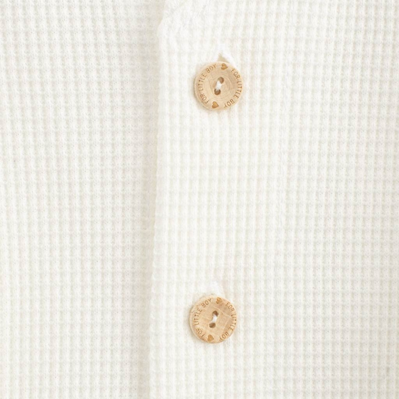 Dojčenský kabátik na gombíky New Baby Luxury clothing Laura biely 74 (6-9m) 2